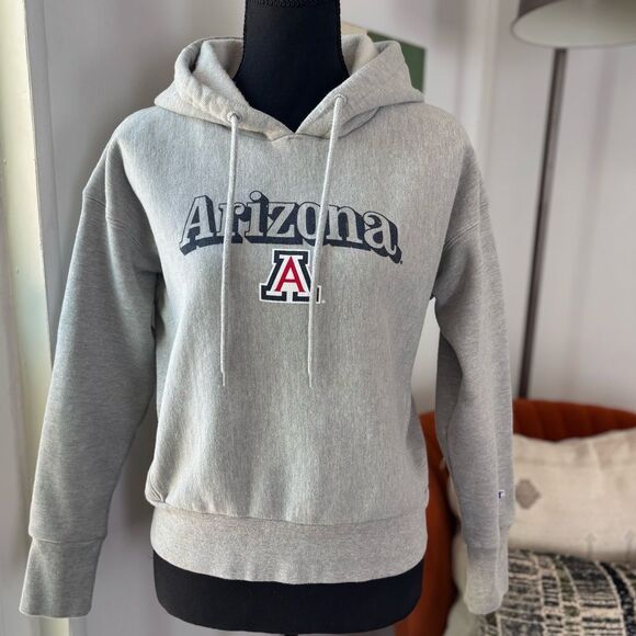 Champion Gray Cropped Hoodie Arizona Wildcats Small - Picture 1 of 4